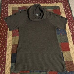 Worthington Women’s Brown Cowl Neck Sweater - Size Large